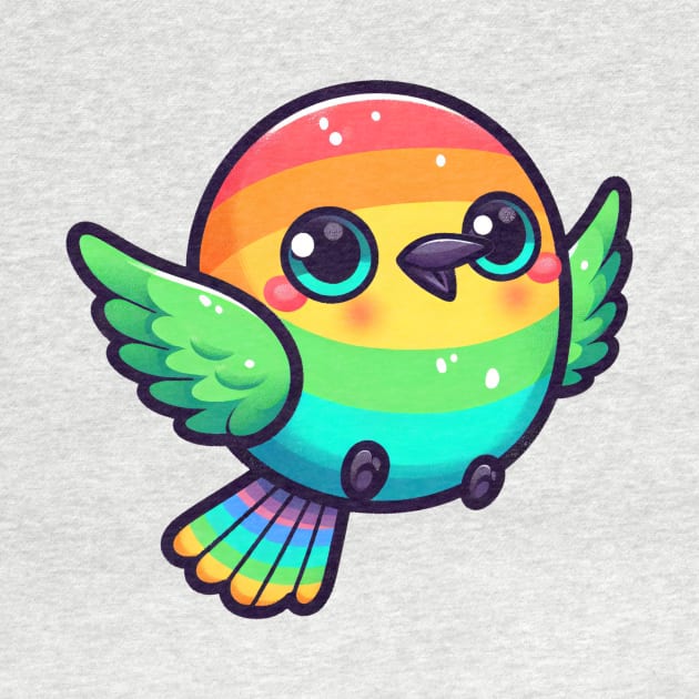 Kawaii Rainbow Bee Eater by PunnyBitesPH